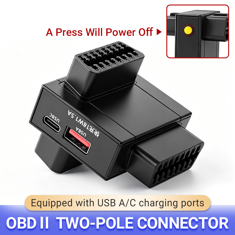 Car Diagnostic Tool - OBD2-Splitter-Adapter 1 zu 2 mit 18W
