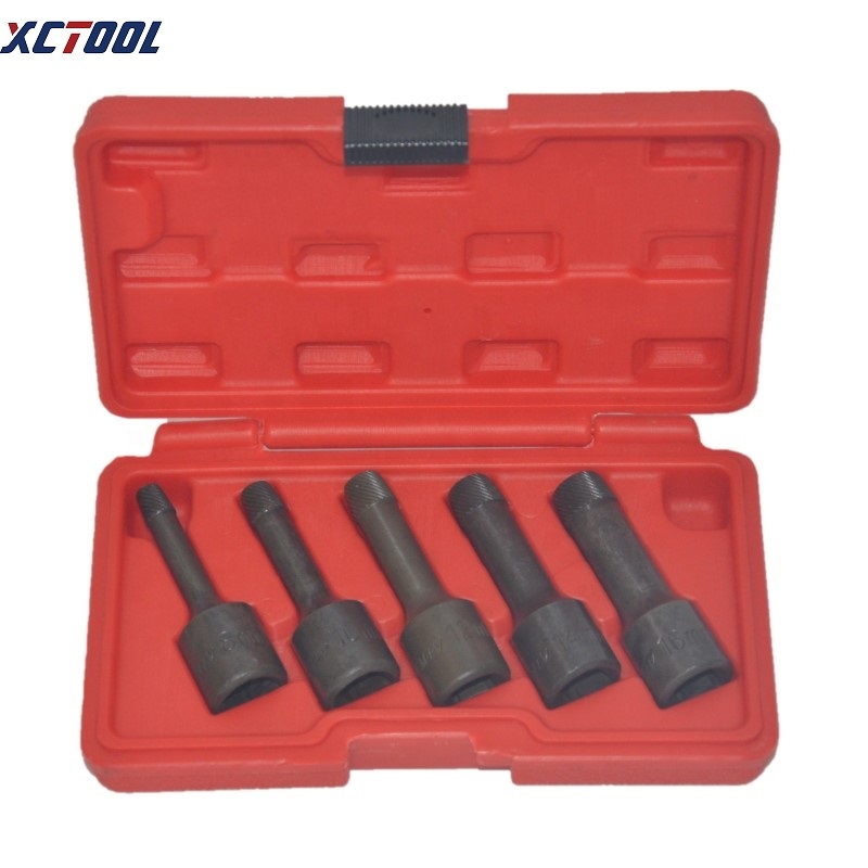 Socket Set - XCTOOL 5-teiliges 1/2-Zoll-Antriebsbit-Set, Bolzen- und Schraubenausdreher,