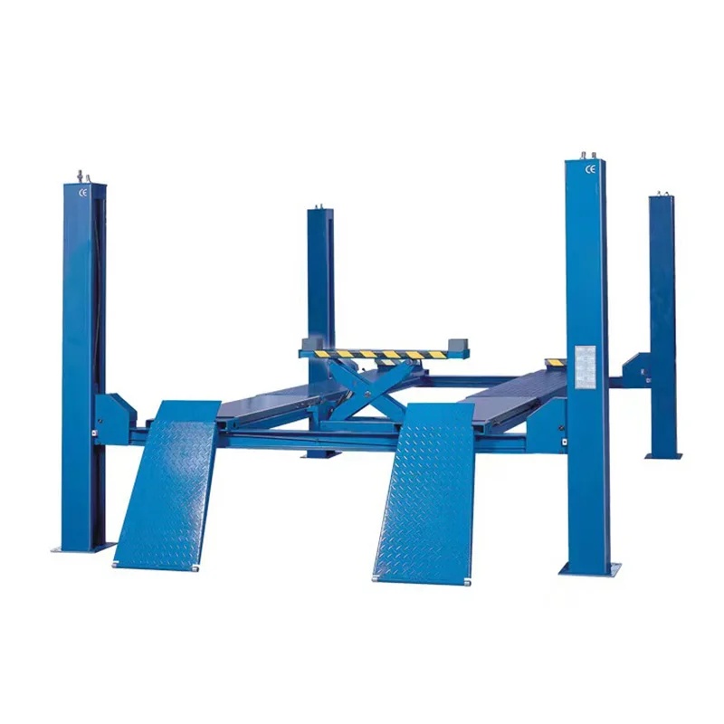 Car Lift - PrimeSelect Tricar Ton Hydraulischer Automobil-Hebebühnenständer 4-Säulen-Werkstatt-Autohebebühne