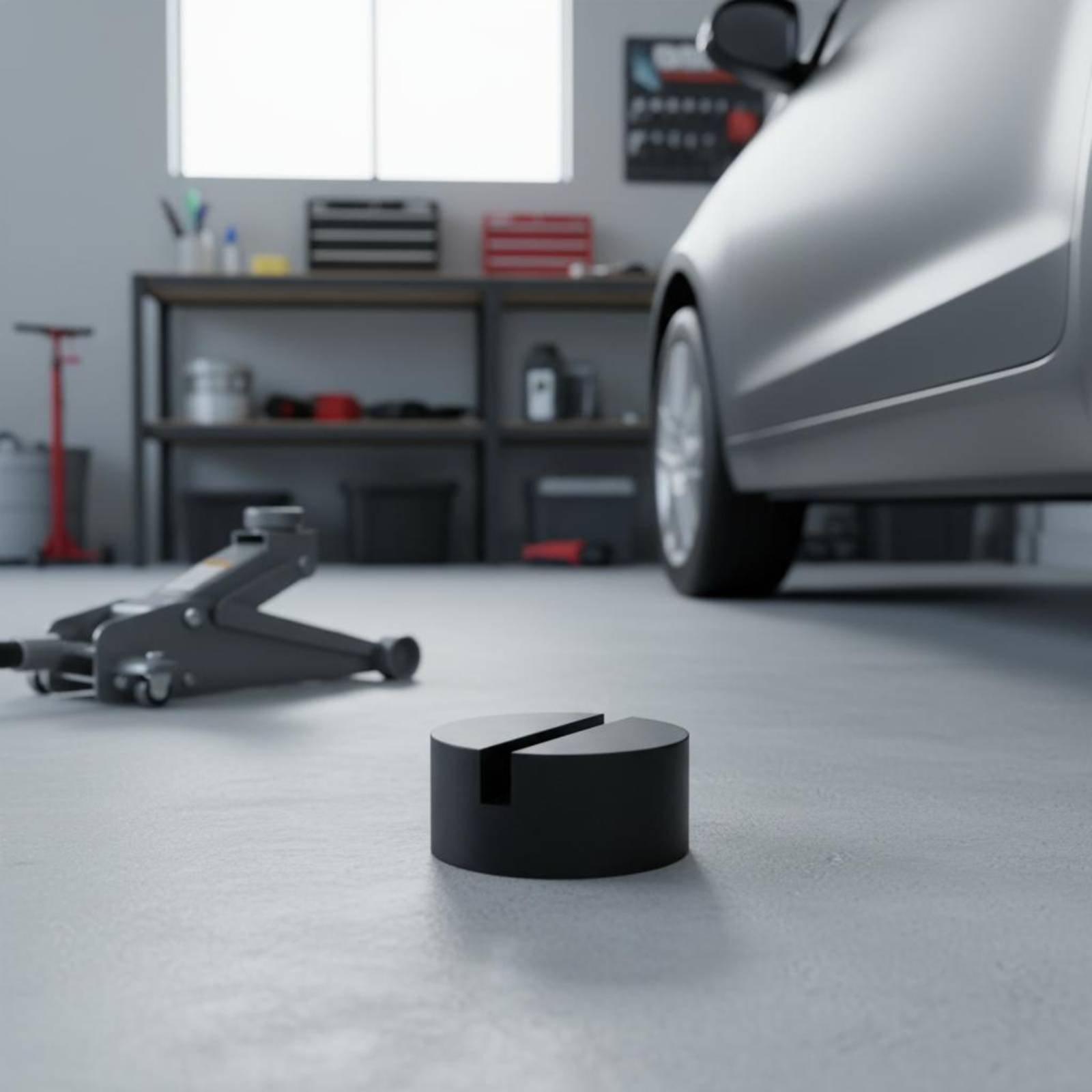 Car Lift - Gummi-Stützblock Druckdämpfender Gummi-Hebepuffer Auto-Hebepuffer Stoßdämpfendes Fahrzeugzubehör
