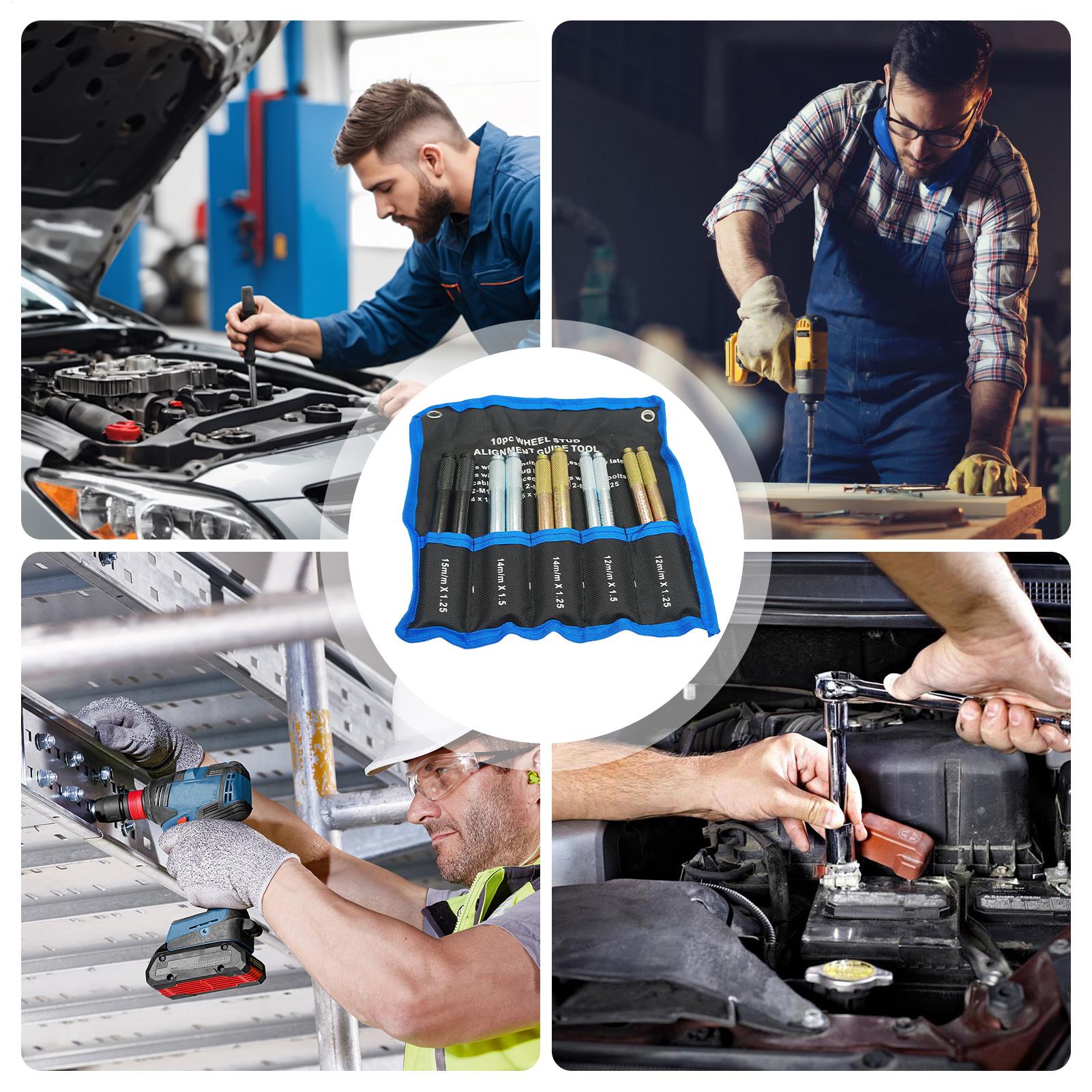 Automotive Tools - Radachsen-Justierstift, 10 Stück, universell einsetzbar, rostfrei,
