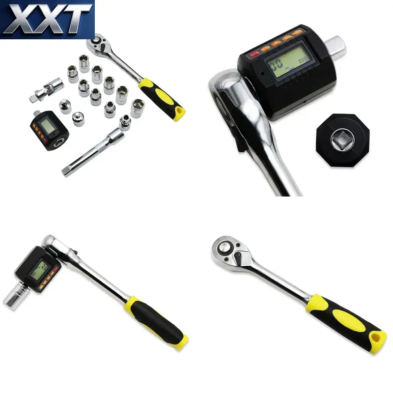 Socket Set - XXT SHAHE Multifunktionaler Schraubenschlüssel-Steckschlüsselsatz Digitaler Drehmomentmesser