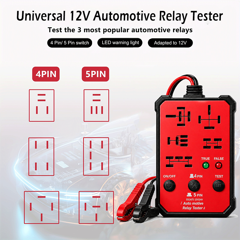 Car Diagnostic Tool - Neuer Universeller 12V Kfz-Relais-Tester, Kfz-Batterie-Prüfer mit