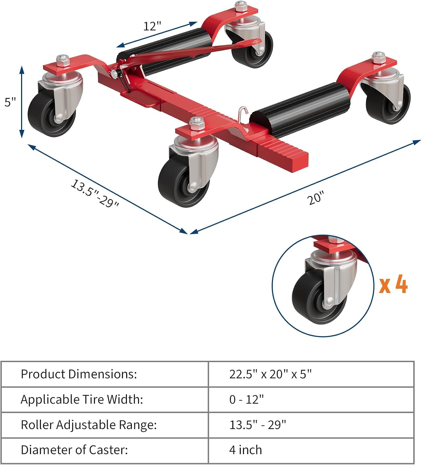 Tacleekii 2er-4er-Pack Auto-Ra – Car Jack Bewertung und Preis