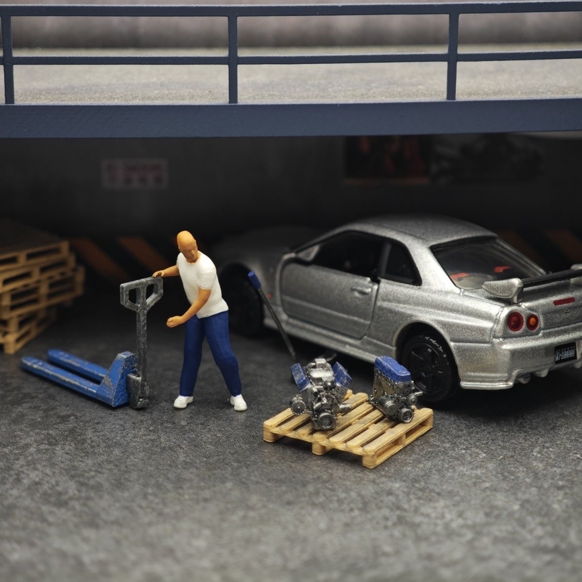 1:64 Automodell Reparaturwerks – Car Jack Bewertung und Preis